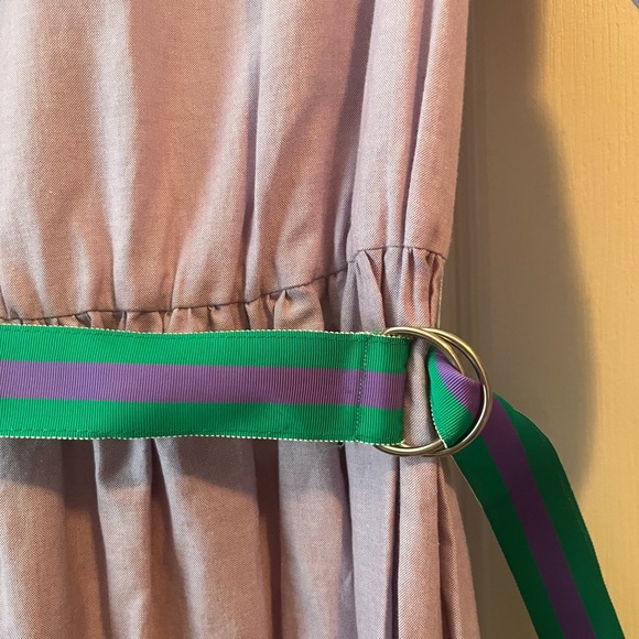 Vintage cotton shirt dress in lilac - Picture 4 of 5